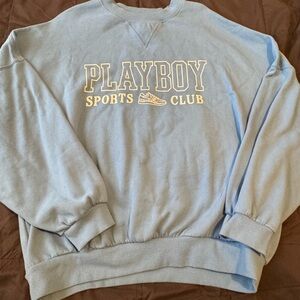 Playboy Sports Club Men's Blue Sweater